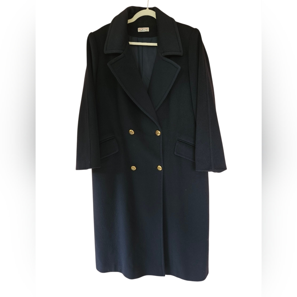 Talbots Vintage 100% Wool Peacoat, Size 13/14, Navy, GUC
